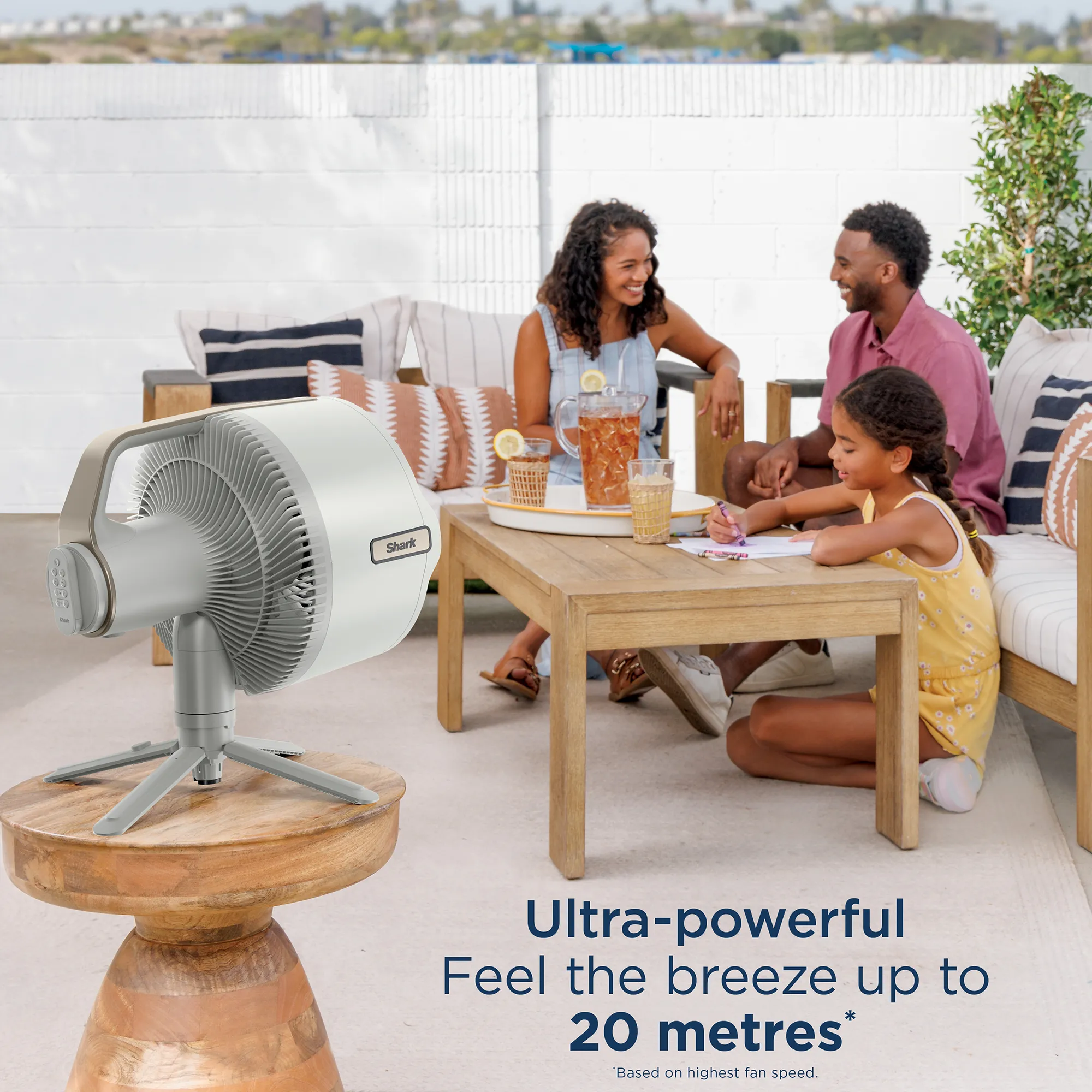 Shark FlexBreeze Pro Mist Indoor Outdoor Pedestal & Table Fan With Water Tank - Image 26