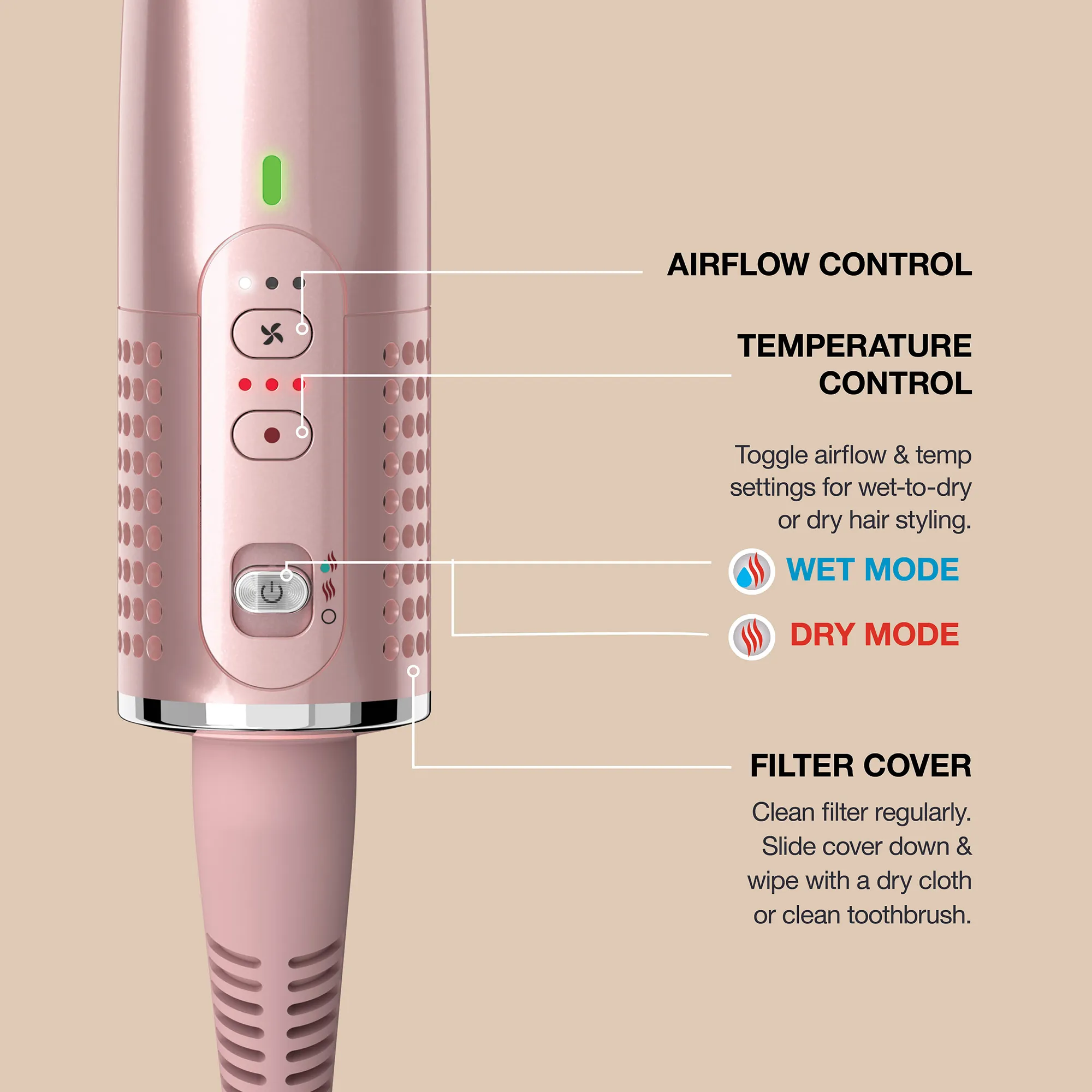 Shark Glossi 2-in-1 Hot Tool and Air Glosser - Image 15